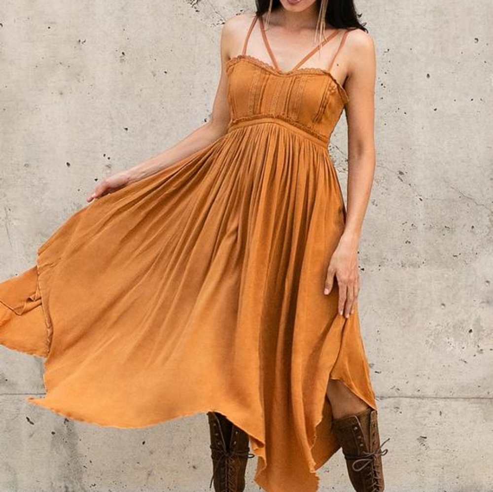 Joyfolie Miley Dress in Marigold